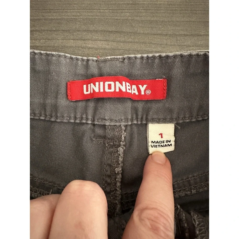 Y2K Unionbay Low‎ Rise Shorts Lot 3 Khaki Black Gray 90s Mini Micro 28x3